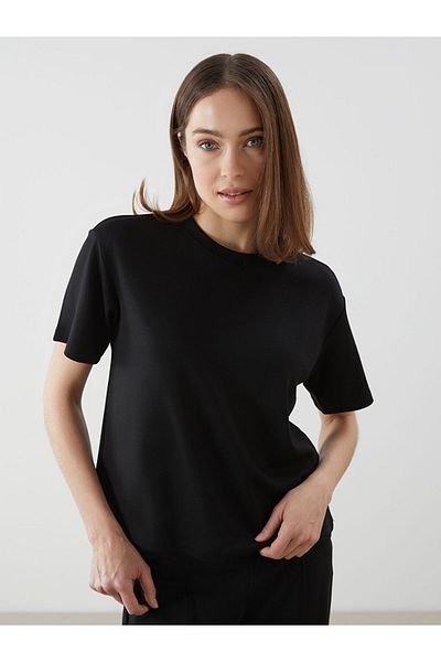 LC Waikiki Crew Neck - Women's T-Shirt S5I809Z8Nvy