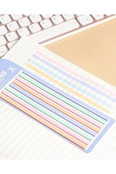 NaSaDAN New Generation Transparent Postit Morandi Colors 160 Sheets