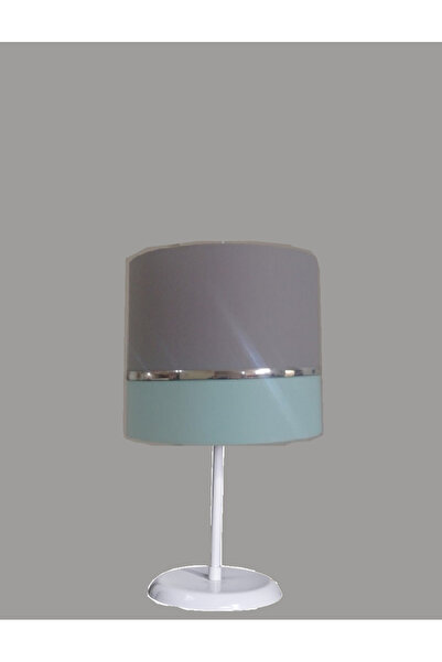 ONAY M غرفة نوم مغطاة بالقماش باللون الرمادي والأخضر، مصباح طاولة عاكس الضوء ...