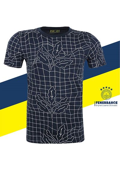 Fenerbahçe Original Bonito Logo Tribune T-Shirt + Pen Set Wood Holy