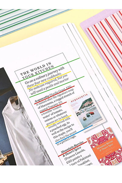 NaSaDAN 5'li Şeffaf Sticky Not Kağıdı Seti – 800 Yaprak Yapışkanlı Ayraç