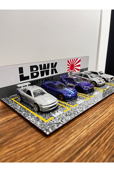 HOT WHEELS 1/64 Ölçek Araba Otopark Diorama (5 Araçlık) - Hot Wheels LBWK Otopark Garaj