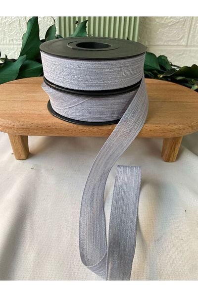 la minör Linen Ribbon 1 Piece Nopeli Gray 20 Mt 2.5cm