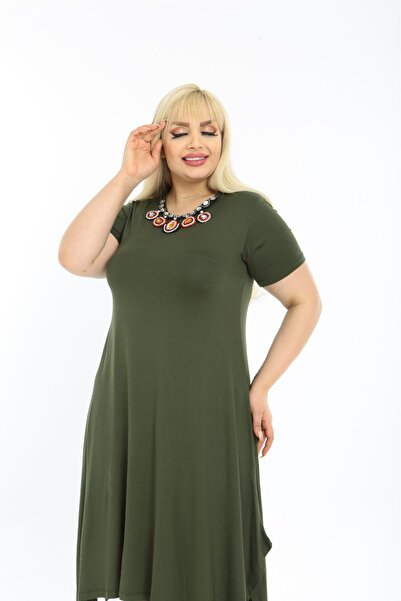 MJORA Πλεκτό άνετο φόρεμα με λεπτομέρεια γιακά