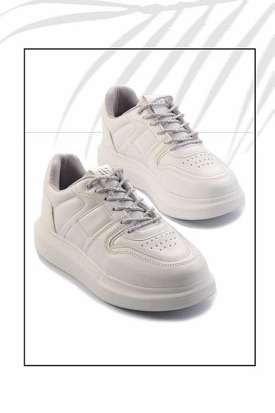 Bambi Λευκό Γυναικείο Sneaker Κ 01478103309