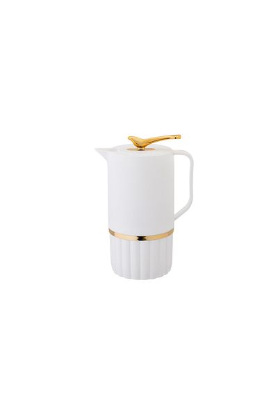 casa rosa Thermos For Tea and Coffee 1L White Color
