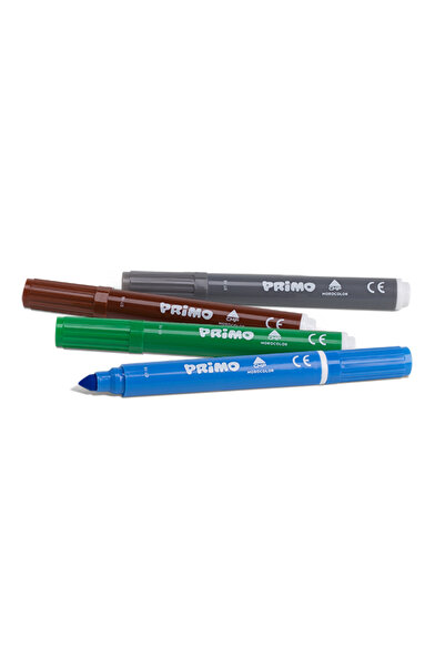 Primo Yıkanabilir Jumbo Keçeli Kalem 12 Renk