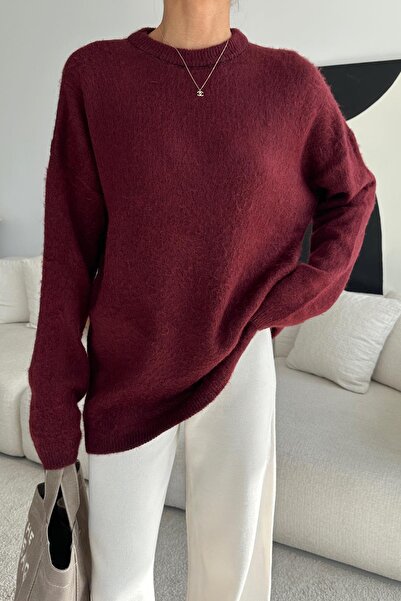 mylove İnce Yün Kazak Bordo