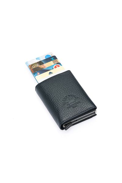 Westpolo Мъжки кожен портфейл с механизъм