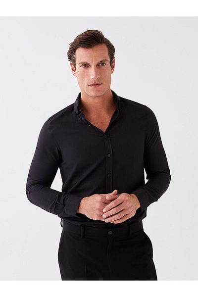 LC Waikiki Slim Fit μακρυμάνικο ανδρικό πουκάμισο Oxford