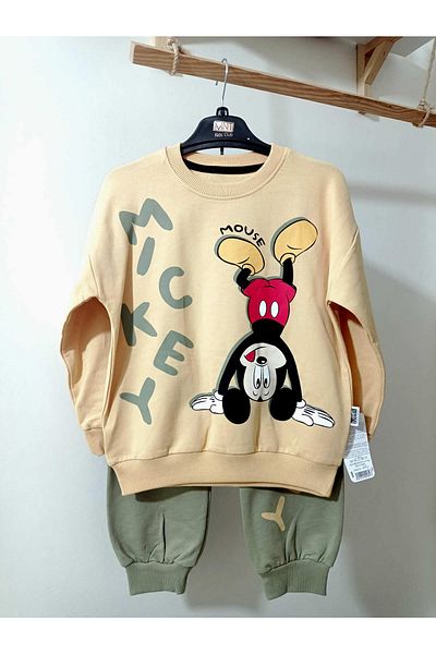 krm bebe Patterned Children's Top and Bottom Set