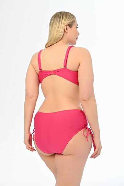 AQUAVİVA Fuchsia Large Size Aquaviva Venezia Cross String Bikini Set