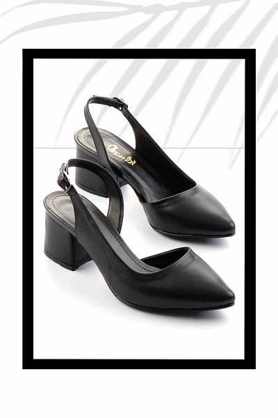 Bambi Black Women's Classic Heeled Shoes K01471060209