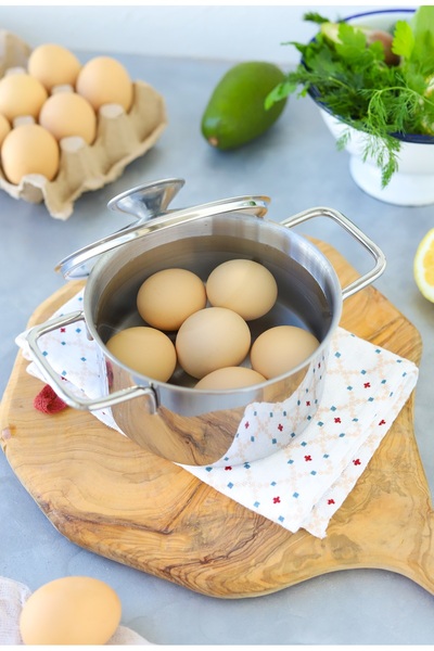 BOHONEST Çelik Tencere Yumurta Sahanı Tabansız Çelik Haşlama Saklama Tenceresi