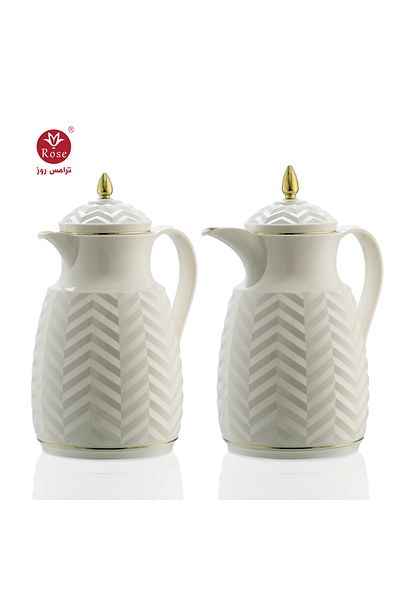 Rose RS-2020-Tea and coffee thermos set consisting of 2 rose thermoses, 1 liter capacity