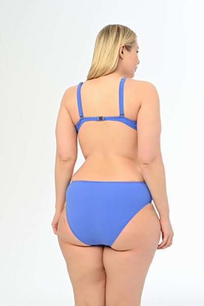 AQUAVİVA Aquaviva Blue Large Size Women's Bikini Set with Alexa Cover