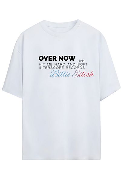SVART WEAR Billie Eilish Album Covers over Now Unisex T-Shirt (Cotton Combed Product-High Definition Print)