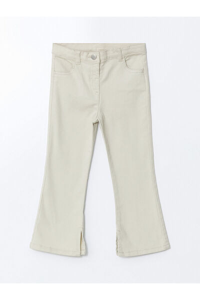 LC Waikiki LCW dečije pantalone sa elastičnim strukom Gabardin za devojčice