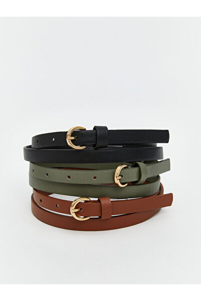 LC Waikiki Жіночий ремінь зі шкіряним виглядом, 3-комплект