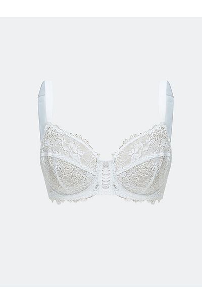 LC Waikiki Unfilled Underwire Lace Gather Bra S50326Z8Nvy
