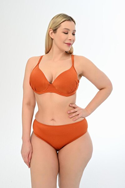 AQUAVİVA Large Size Aquaviva Cinnamon Alexa Covered Bikini Set