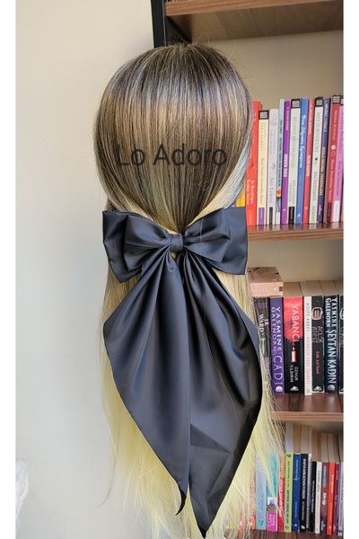 LO ADORO Cataramă cu coadă de frunze negre Cataramă mov Cataramă albastru pen...