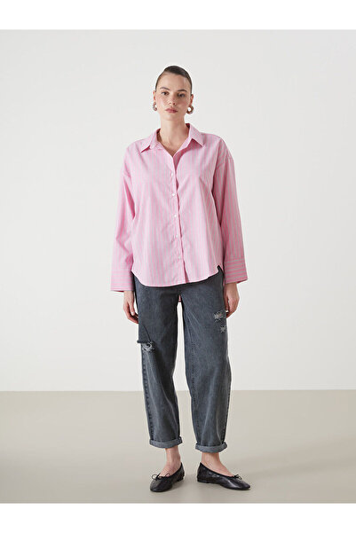 LC Waikiki Pantaloni de jeans pentru femei LCW Jeans Boyfriend cu detaliu rupt