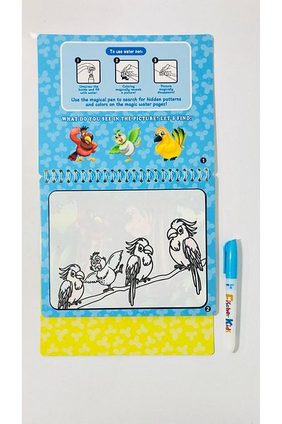 MODA Winged Friends Hand Skill Development Gift Magic Water Coloring Notebook
