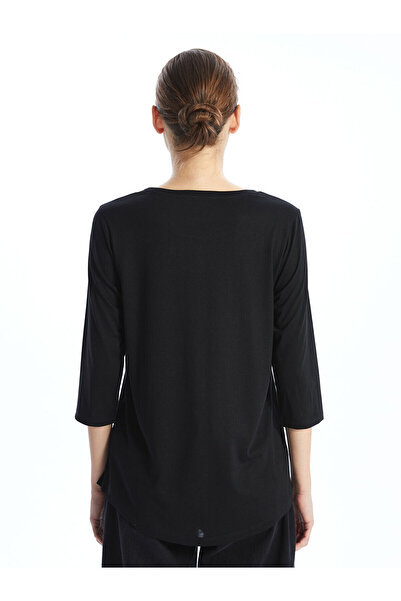 LC Waikiki Γυναικεία μπλούζα Crew Neck με παγιέτες