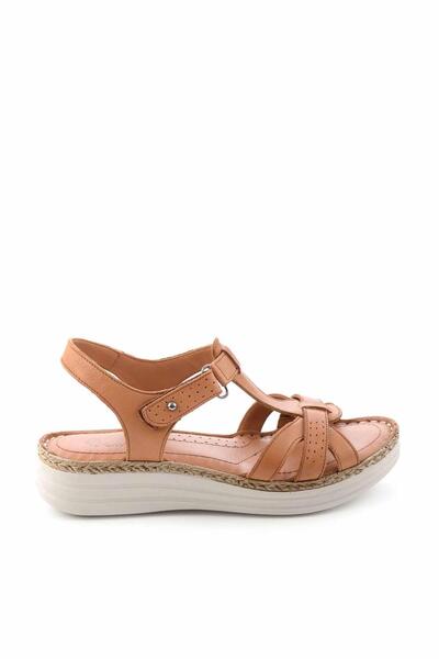 Bambi صندل نسائي من الجلد الطبيعي بلون أسمر K05112155503