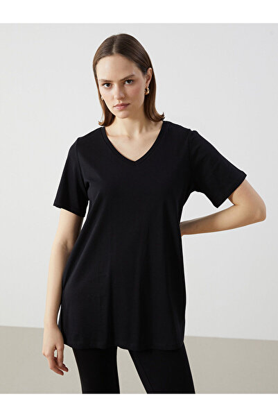 LC Waikiki Γυναικείο Tisort με λαιμόκοψη V - S5H836Z8