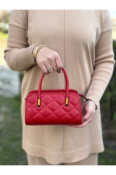 DEV 3 ADAM Red Box Model Hand Shoulder and Cross Stylish Women's Bag
