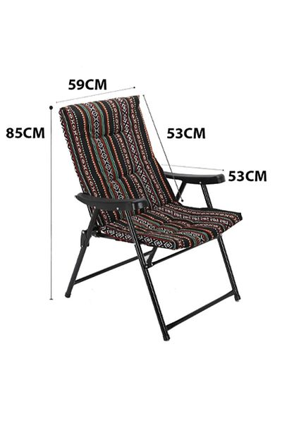 Cady One Folding Camping Chair Lightweight Padded Camping Chair with High Back for Outdoor Camping