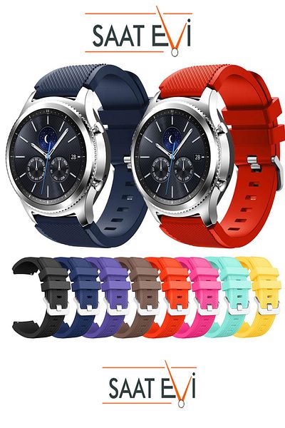 COBRA حافظة دائرية لساعة Xiaomi Mi Watch S1-S2 متوافقة مع حزام ساعة سيليكون 22 مم A5722MM