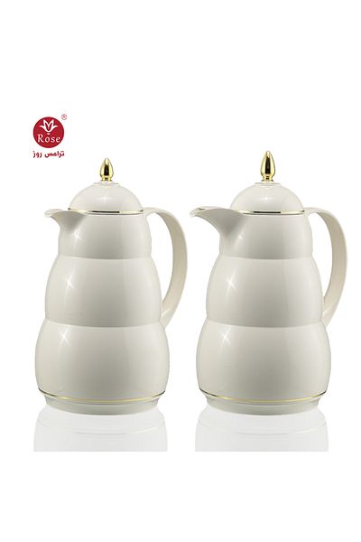 Rose RS-2222-Tea and coffee thermos set consisting of 2 rose thermoses, 1 liter capacity