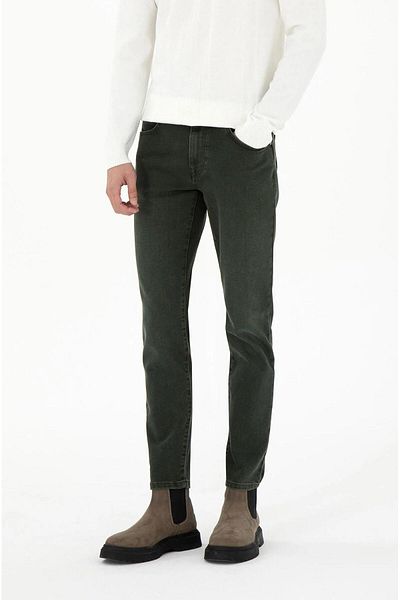 CLASSİCS MEN Ανδρικό πλεκτό τζιν παντελόνι Captiva Regular Fit Lycra-6932