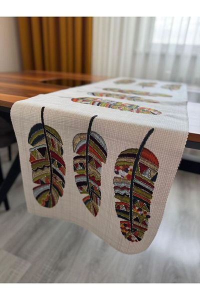 DRN Bella Decorative Digital Printing Velvet Fabric Runner 45 X 140cm