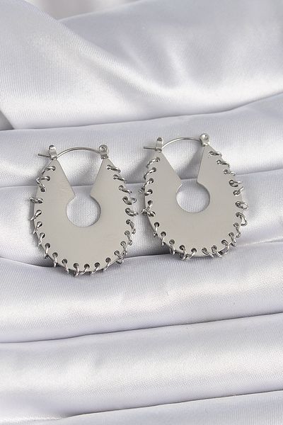 MENESSA 316L Steel Silver Color Women's Earrings - Tj-Bkp9575
