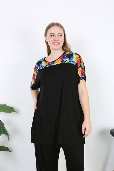 XL Modam Women's Digital Printed Lycra Large Size Tunic
