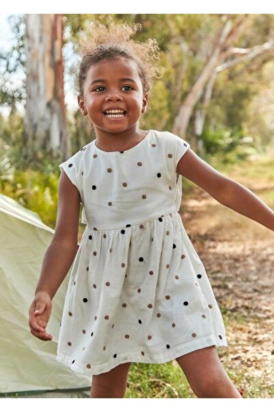 MAYORAL Polka Dot Dress - Cream