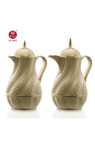 Rose RS-2424-Tea and coffee thermos set consisting of 2 rose thermoses, 1 lit...