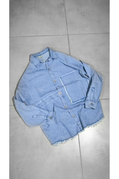 otantik street soul OVERSIZE DENIM TASARIM GÖMLEK