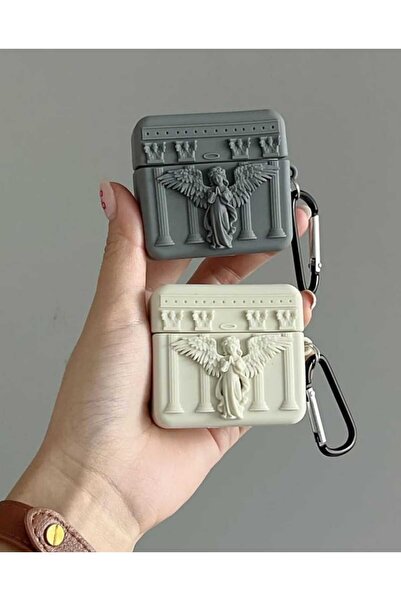 shop AirPods 4Th Generation/Anc Compatible Figured Silicone Case Praying Angel