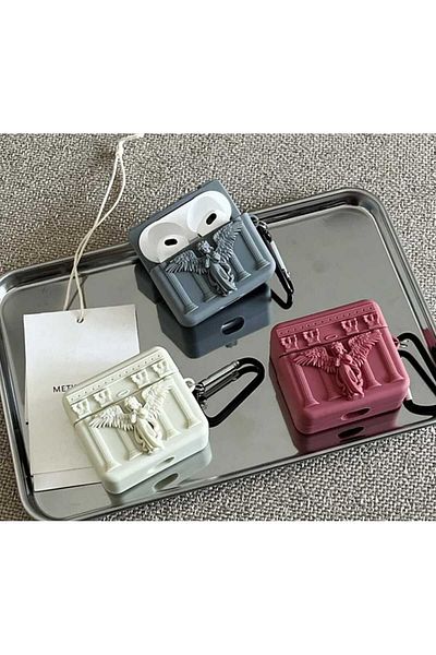 shop AirPods 4Th Generation/Anc Compatible Figured Silicone Case Praying Angel