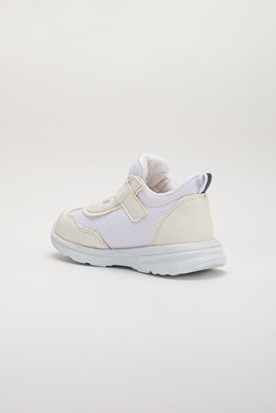 Dilimler Ayakkabı Orthopedic Baby Girl First Step Sneakers - White Velcro Anorak Material