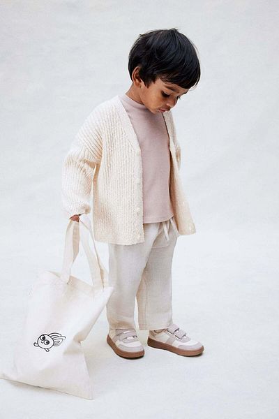 H&M Oversized bouclé-knit cardigan