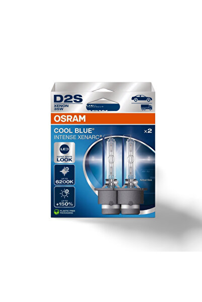 Osram COOL BLUE INTENSE D2S 66240CBN 2HB Xenon Far Ampulü  Ekstra Beyaz Işık ...