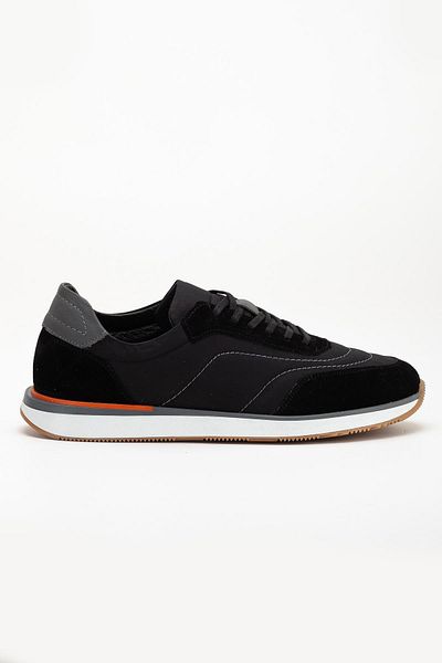Dilimler Ayakkabı Genuine Leather Suede Men's Casual Shoes Black Thermo 2 Colors Sole Laced