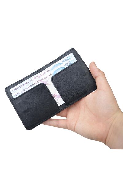 en deri Genuine Leather Wallet with Cash Compartment Card Holder