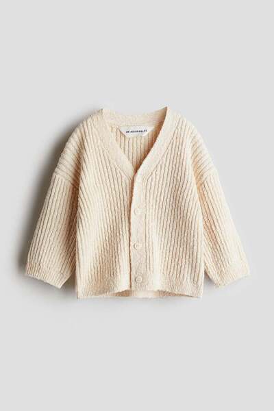 H&M Oversized bouclé-knit cardigan